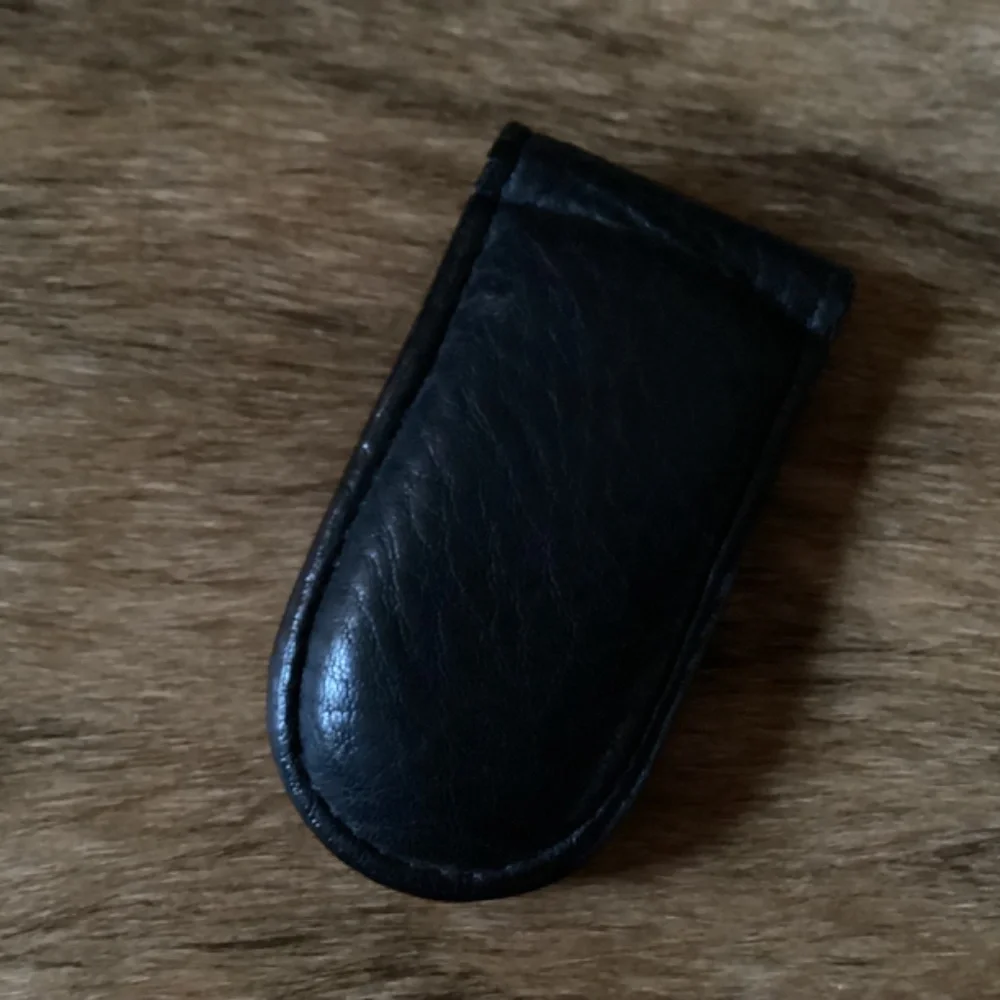 Fossil Black Leather Money Clip